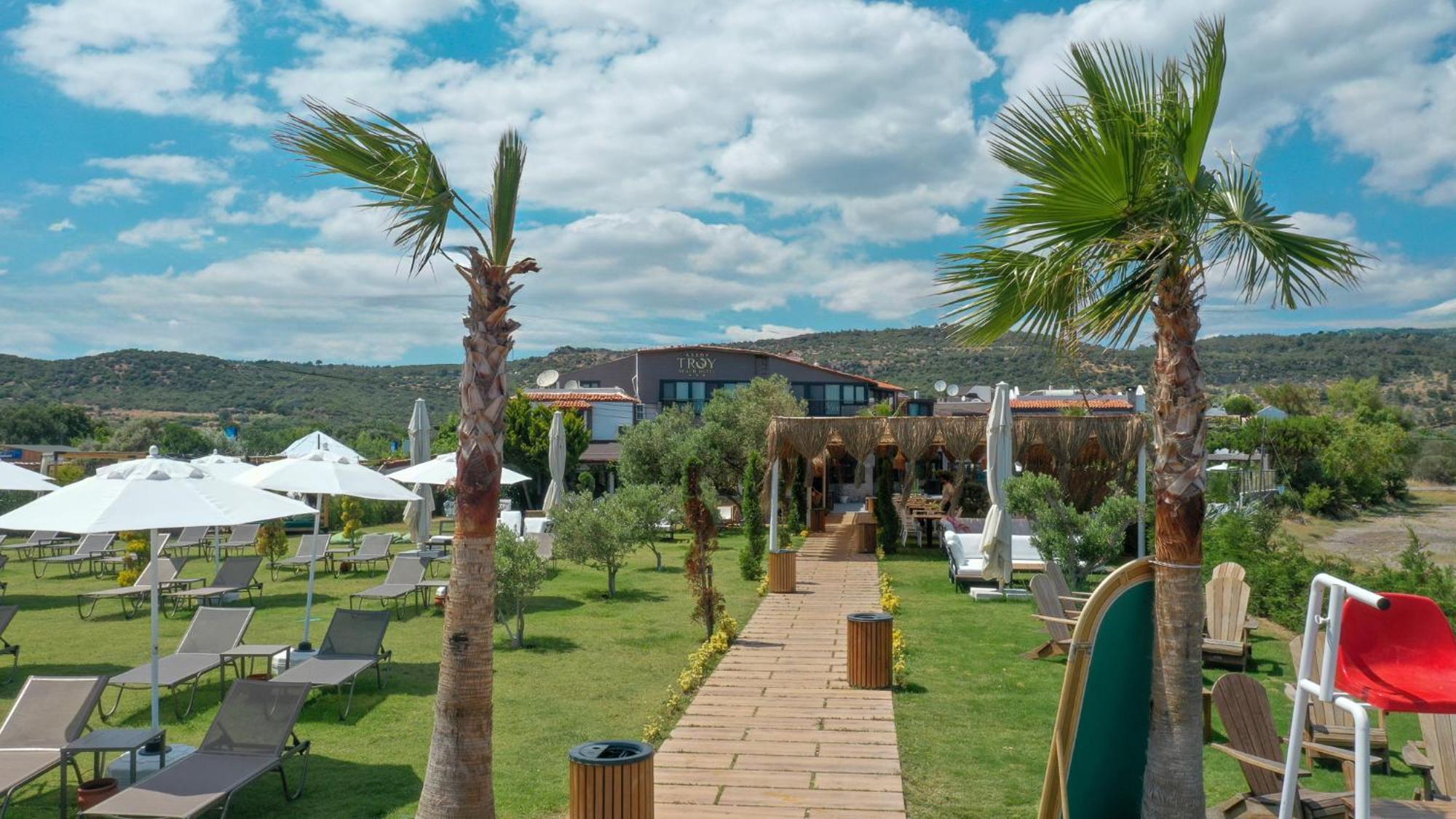 Assos Troy Beach Hotel Ngoại thất bức ảnh